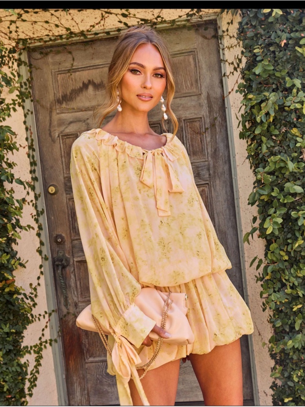 GARDEN STORY FLORAL BUBBLE HEM MINI 🌼💛🌼